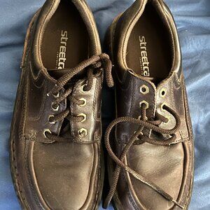 STREETCARS Men's 10M Brown Leather Comfort Oxford Casual Lace Up Shoes